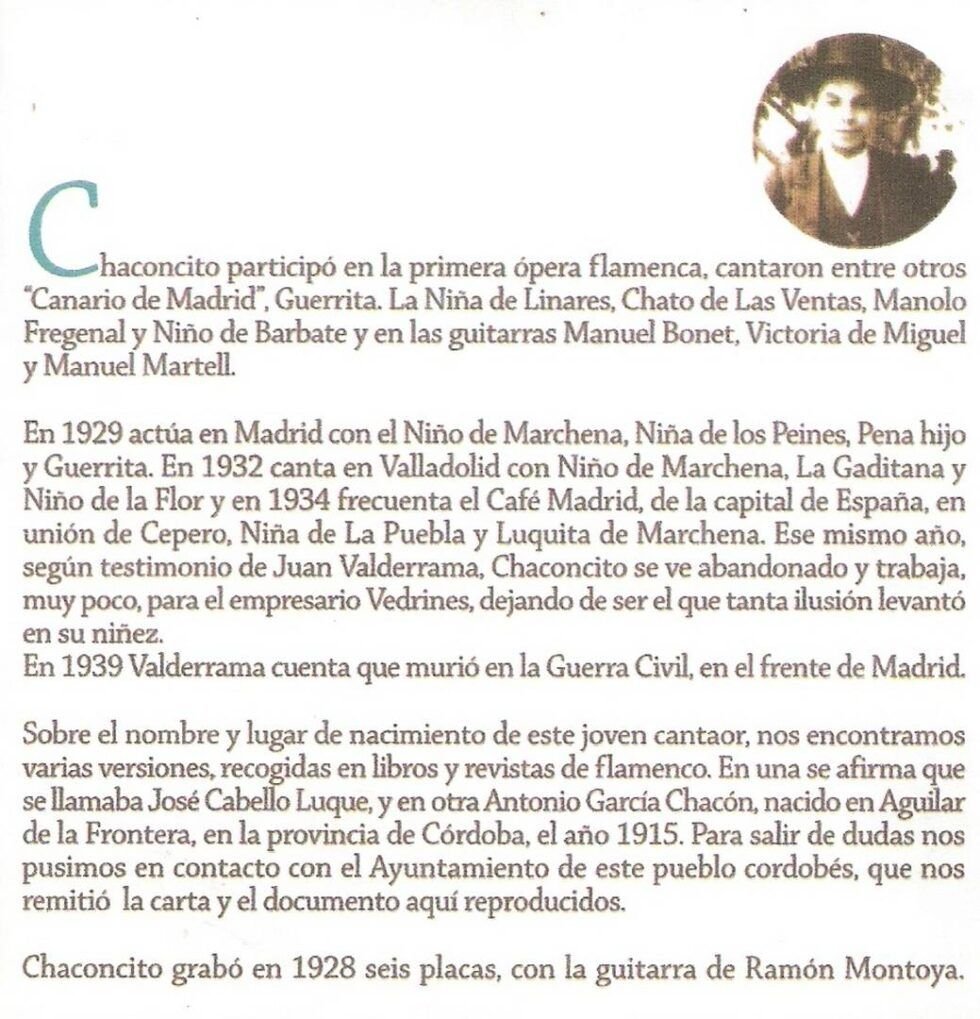 Chaconcito. flamencopizarra.com