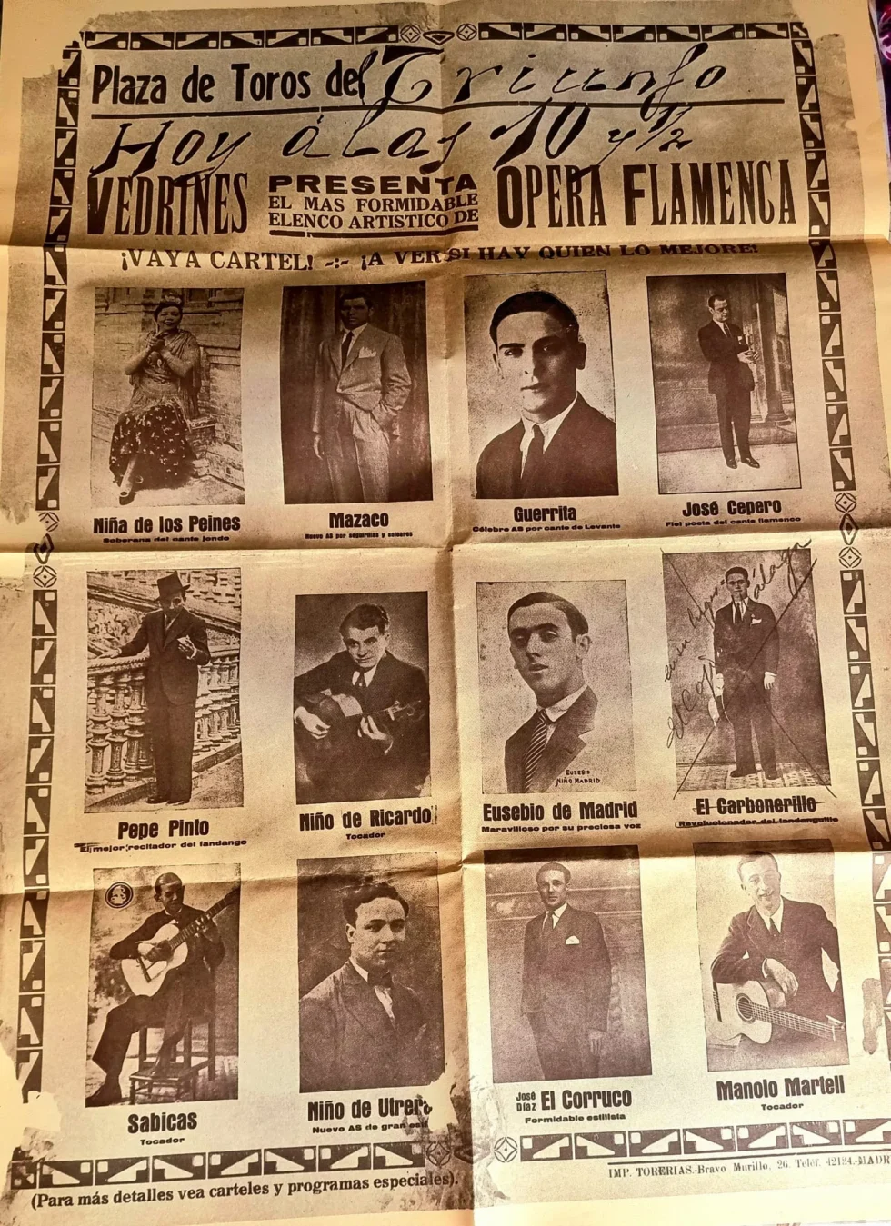 Cartel del Corruco de Algeciras