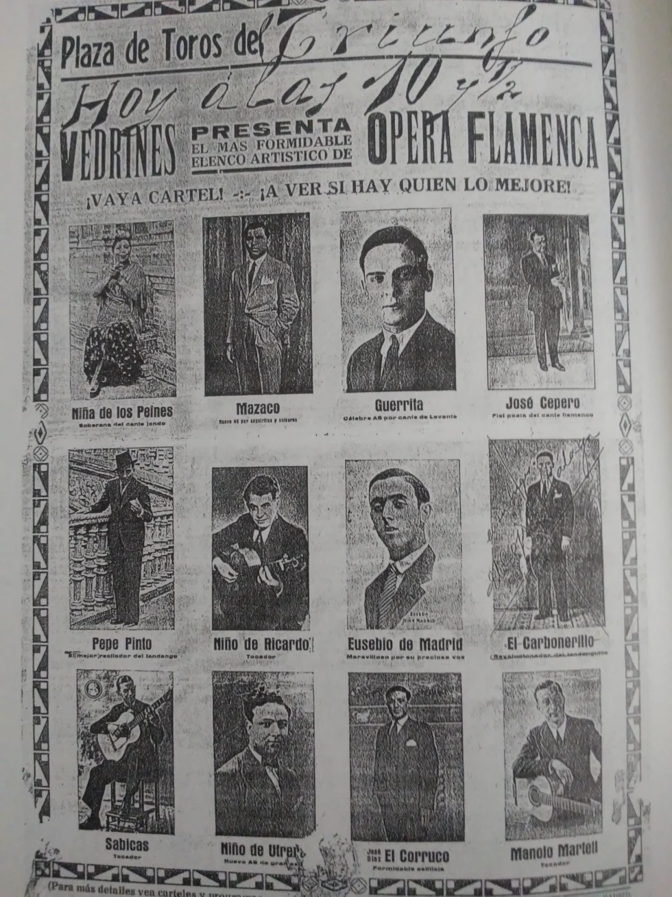 Cartel del Corruco de Algeciras