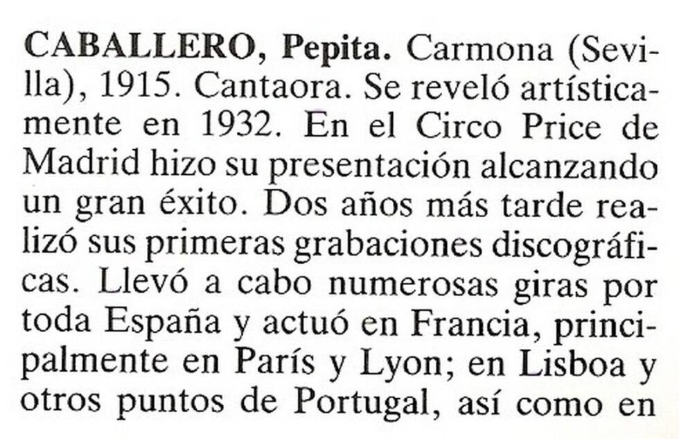 Pepita Caballero. flamencopizarra.com